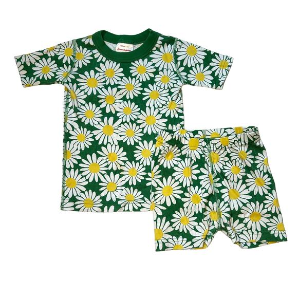 Hanna Andersson 100% Organic Cotton Sunflower Pajamas 100 - Picture 1 of 6